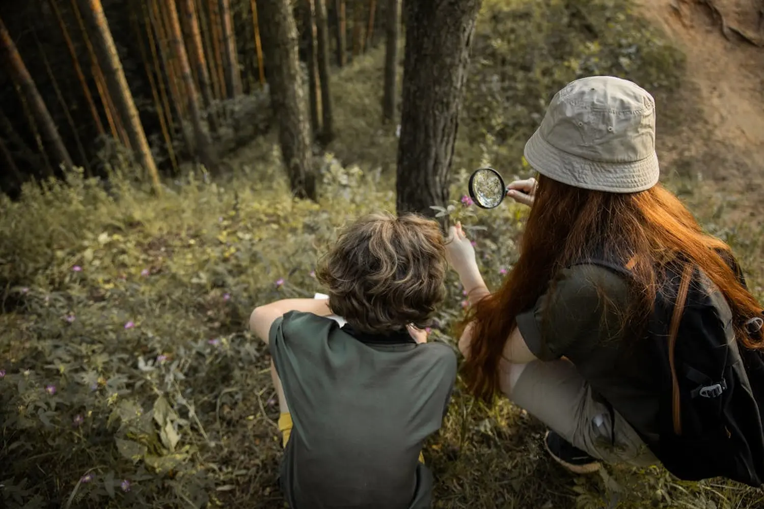 Wurzelich - Kind erkundet mit Mutter den Wald